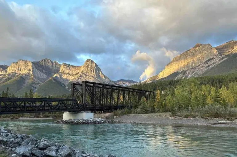 canmore ha ling peak at sunrise