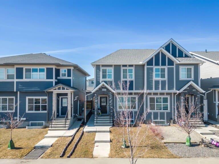 Exterior of a two-storey suburban home in Calgary